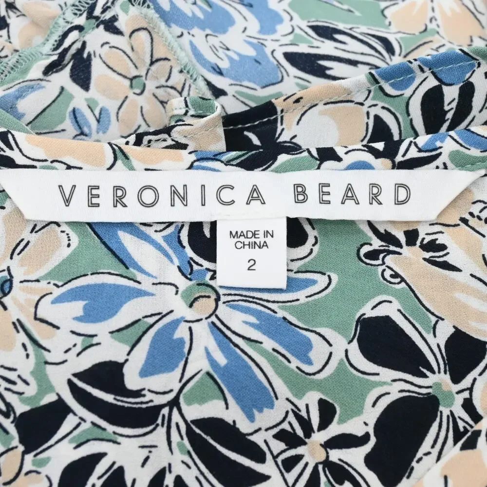 Veronica Beard Riggins Floral Print Dress Size 2 - Picture 3 of 13